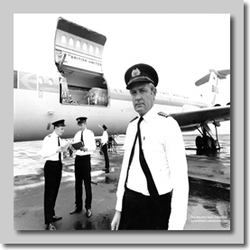 Vic Attwood, Ron Grover, ? and Captain David Phillips